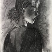 46 ~ Po Lhan ~ Quiet Reflection ~ Charcoal